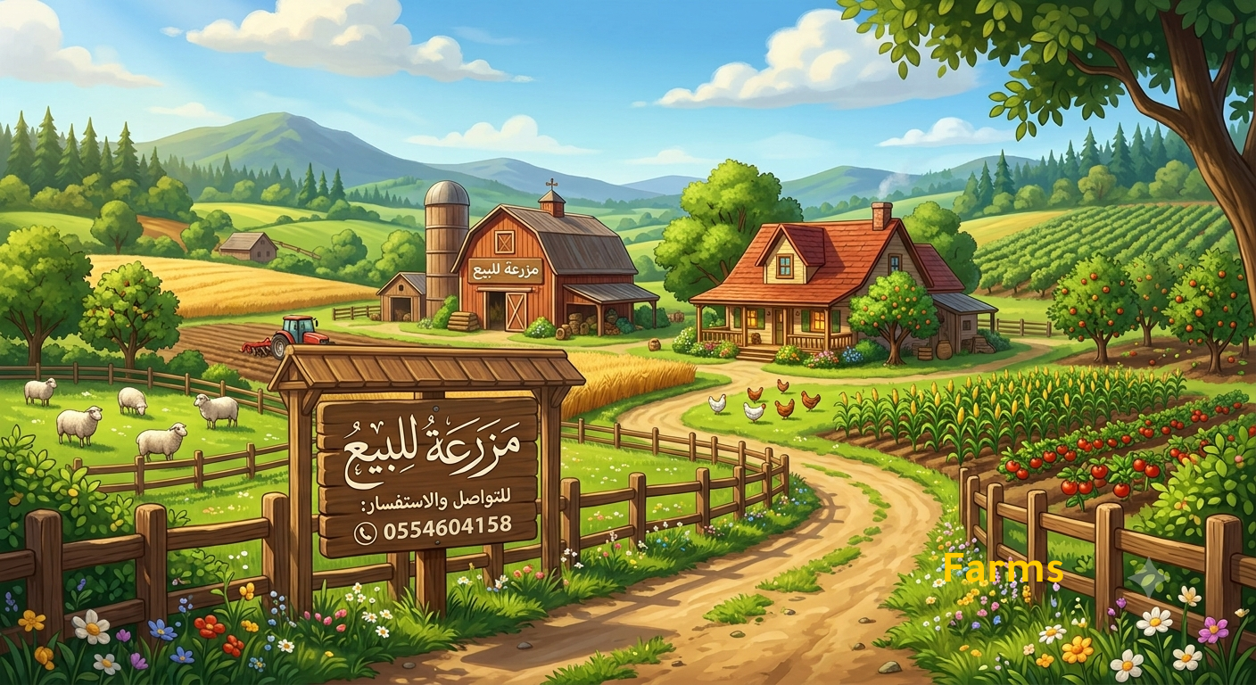 مزرعة للبيع فى رماح العين